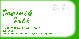 dominik holl business card